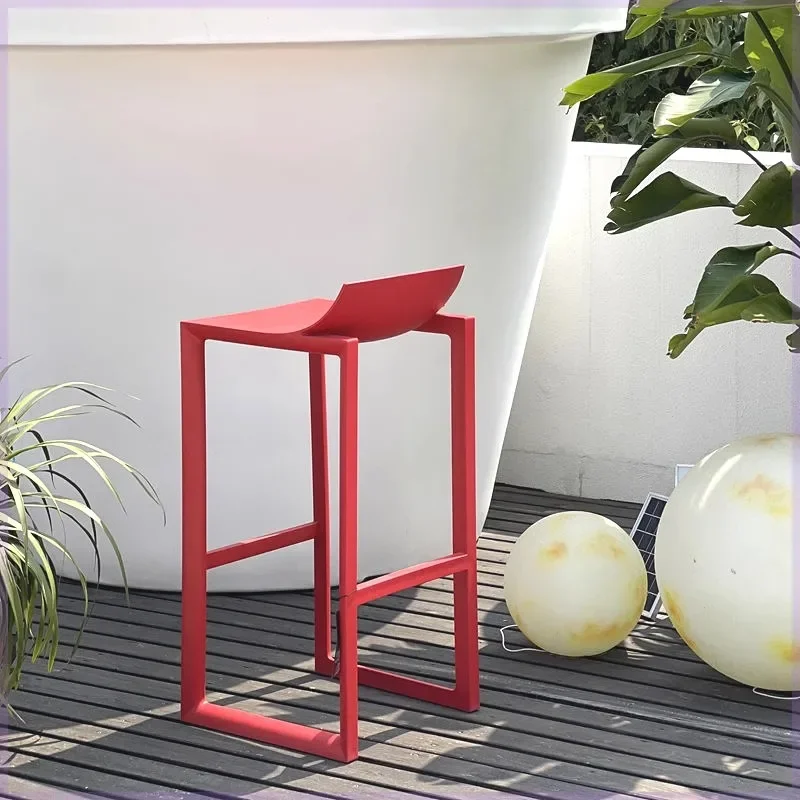 

X Italian Style Black Bar Stools Commercial Unique Modern Kitchen High Bar Stools Cheap Sturdy Table Banqueta High End Furniture