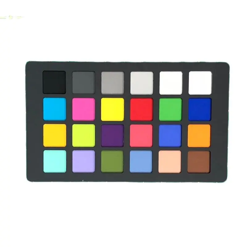 Charttu 24 ColorChecker 클래식 미니 테스트 차트 체커, 팔레트 보드, 우수한 디지털 색상 보정, 맞춤형, 64x108mm