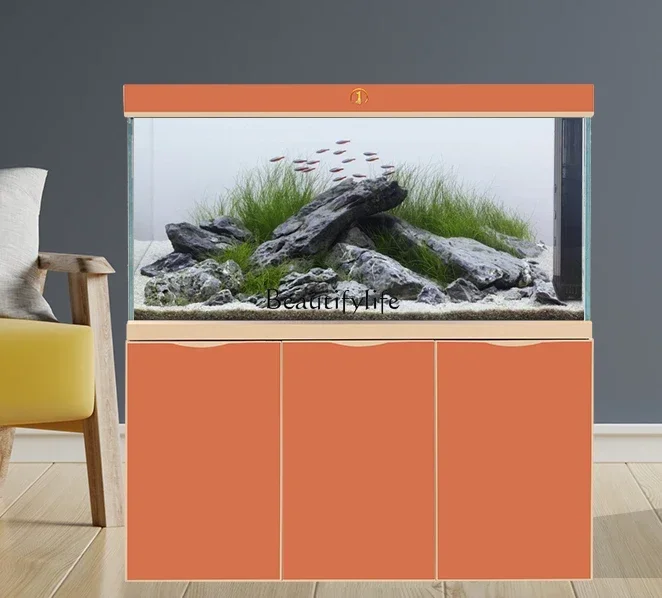 

FG26Super White Glass Gray Large Bottom Filter Living Room Fish Tank Aquarium
