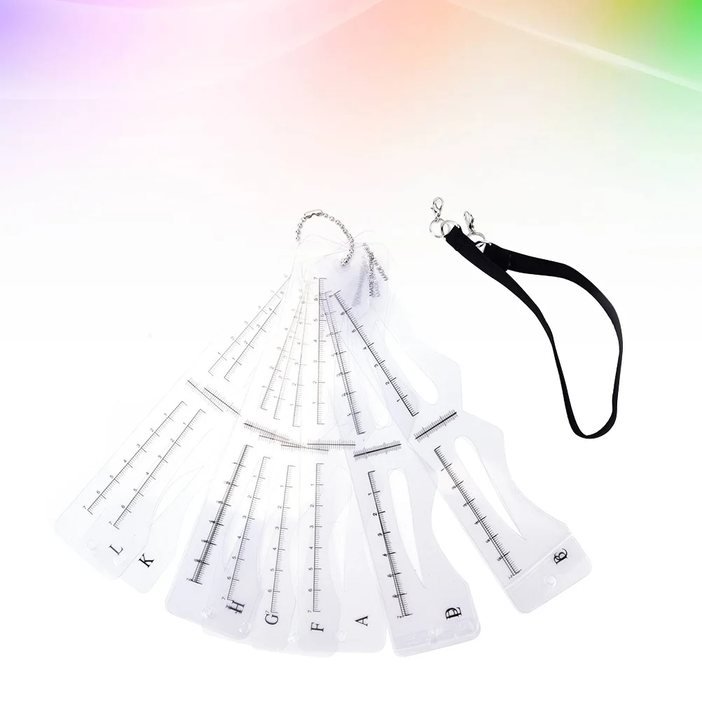 

1Set Eyebrow Templates 12 Styles Plastic Stencils Reusable for Eyebrow Shaping Tools Drawing Cards