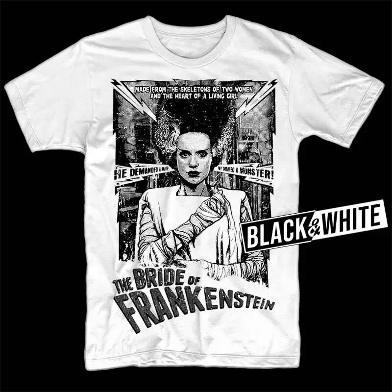 The Bride of Frankenstein V1 Poster T SHIRT WHITE all sizes S-5XL