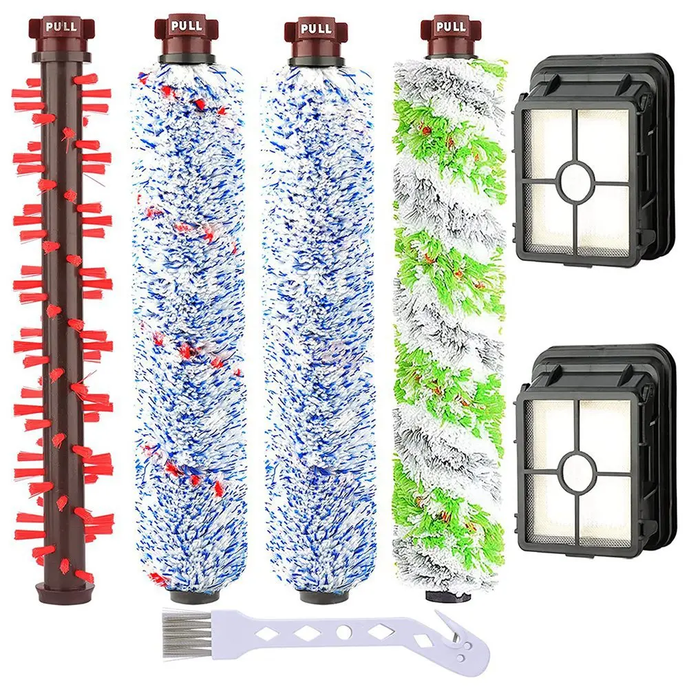 Kit de acessórios para bissell crosswave 3 em 1, escova principal multiuso, escova de carpete, escova de rolamento para animais de estimação, filtros de escova de chão