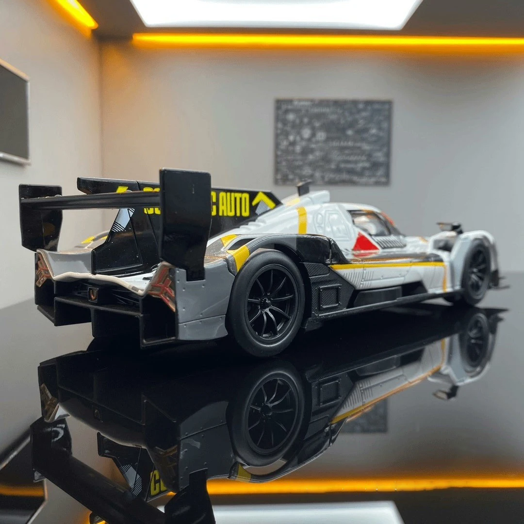 1:24 BMW M Hybrid V8 Super Racing coche en miniatura de aleación sonido y luz juguete para niños coleccionables regalo de cumpleaños