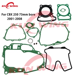 Engine Full Complete Cylinder Head Gaskets Set for 2001- 2008 Honda CBX250 CBX 250 Twister XR250 Tornado 250 Motorcycle Gaskets