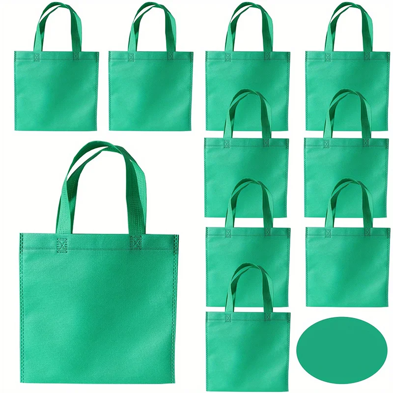 10/20/30pcs Regenboog Niet-geweven Tote Herbruikbare Geschenkzakjes Party Favor Bags voor Verjaardagsfeestje Valentijn Goodie Bags Winkelen Leveranties