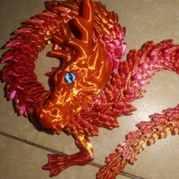 Chinese dragon Full body Home furnishings and decorations 60cm 3D printed joints that can move are worth collecting creative toy