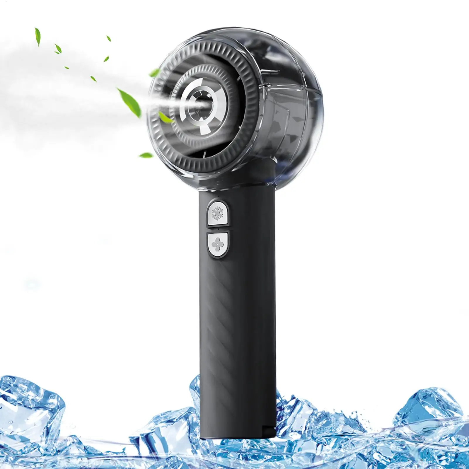 Misting Fan Portable 45ml Water Tank Rechargeable Cooling Battery Powered Mister Fan for Sports Travel Camping Hiking Fishing