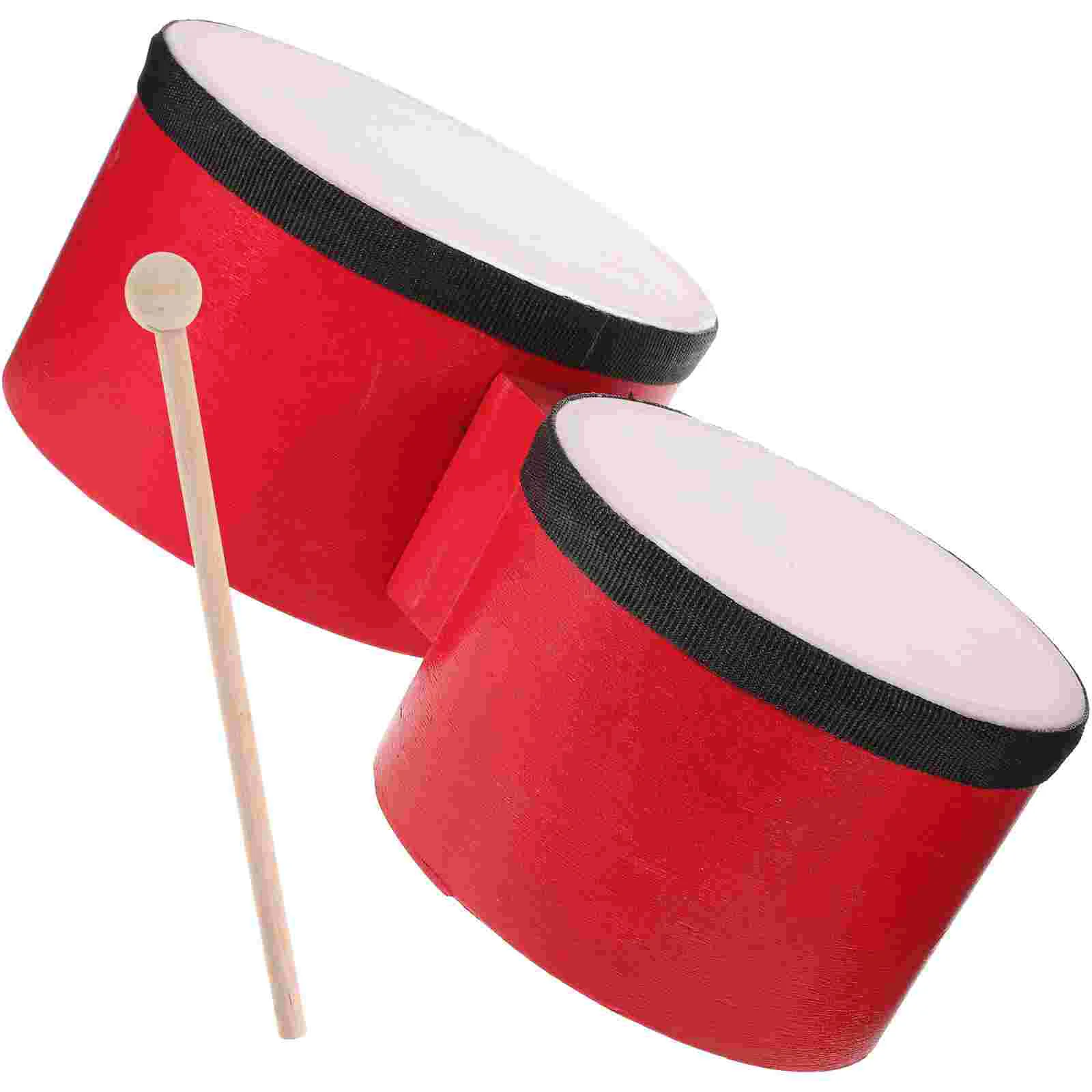 

Drum Percussion Instruments for Kids Drums Toddlers 1-3 Kit Wood Bongos Child