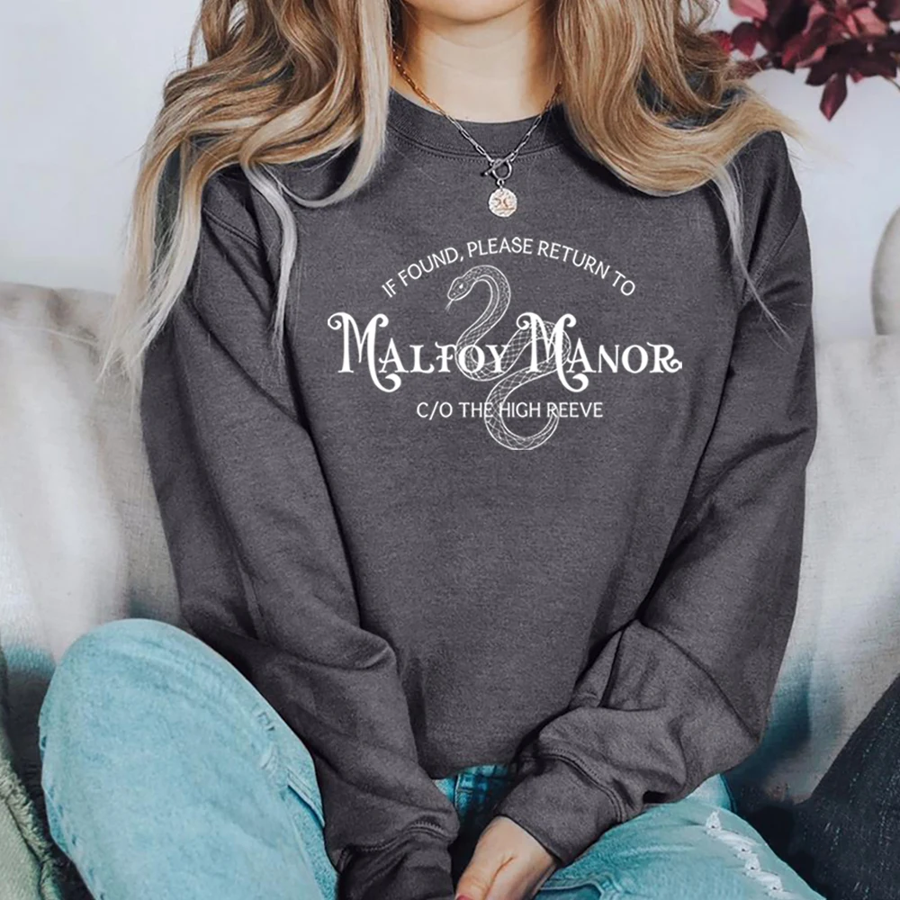 Malfoy Manor Bookish Sweatshirt Ark Academia Dramione Shirt Dramione Fanfiction AO3 Merch Langarm-Pullover Tops Fangeschenk – Detail 11