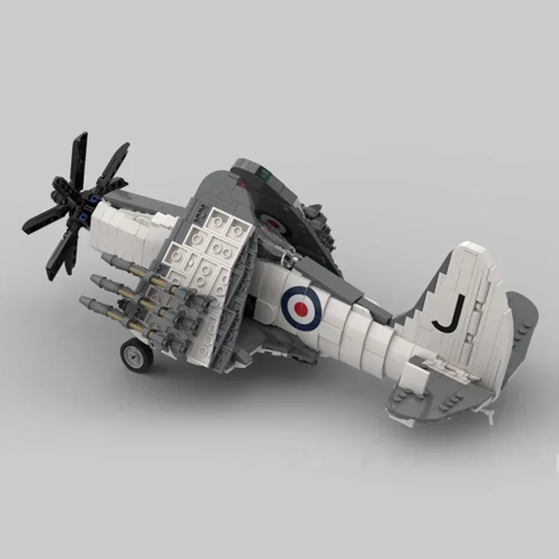 Modelo de aeronave militar moc tijolos de construção escala 1: 35 wyvern lutador tecnologia blocos presentes brinquedos de natal conjuntos diy montagem