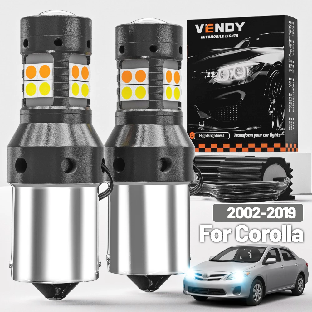 2 stücke Für Toyota Corolla E12 E15 E18 2002-2019 Dual Modus LED Blinker + Tagfahrlicht DRL 2007 2013 Canbus Zubehör