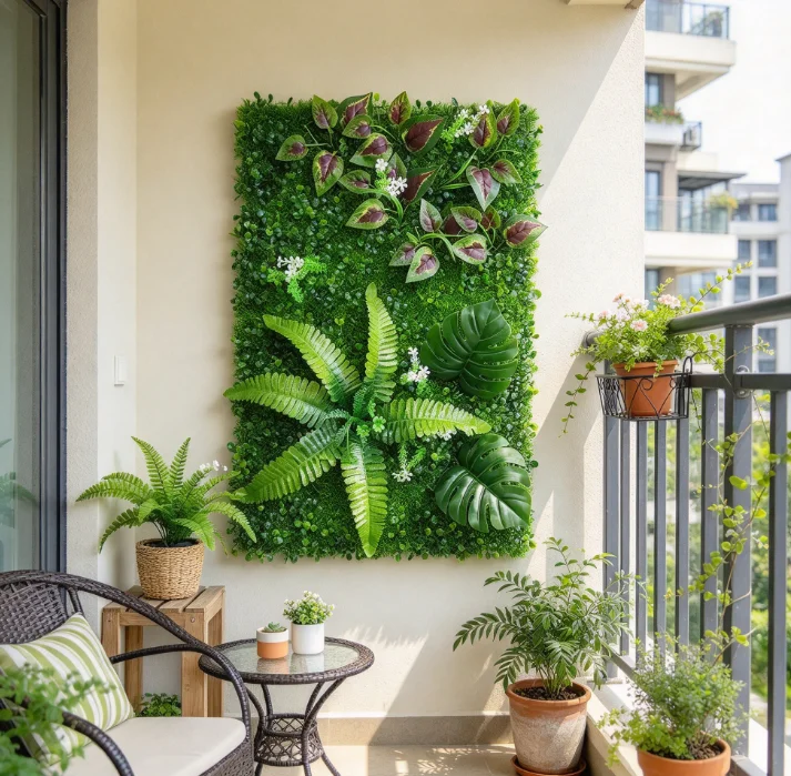 인조 녹색 식물 벽 패널 1개, 실제 식물과 유사한 디 - Flower Wall Panel 리뷰 및 가격