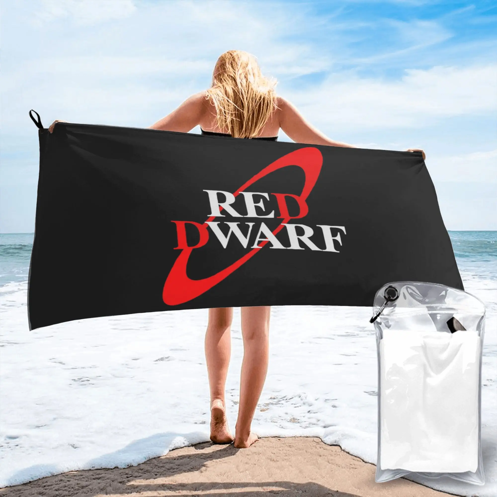 Red Dwarf Log Beach Towel Soft Microfiber Quick Dry Absorbent Quick Towels For Swimming