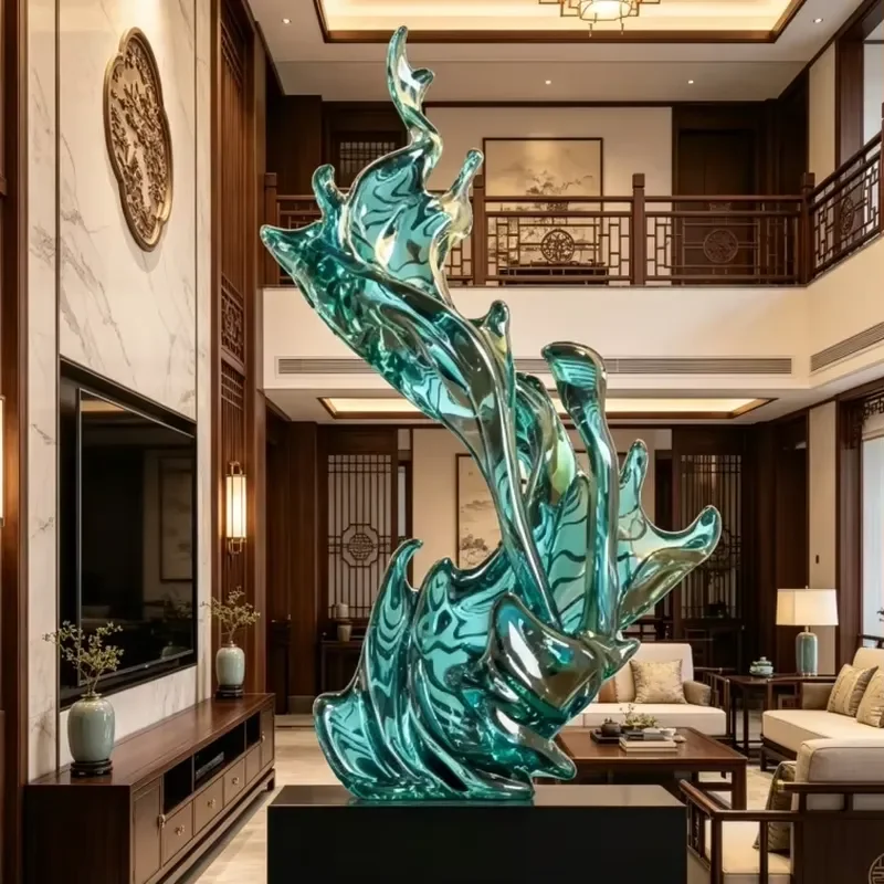 Creative Modern Resin Garden Sculpture Luxury Grand Statue Fiberglass Decorative Art for Home Hotel