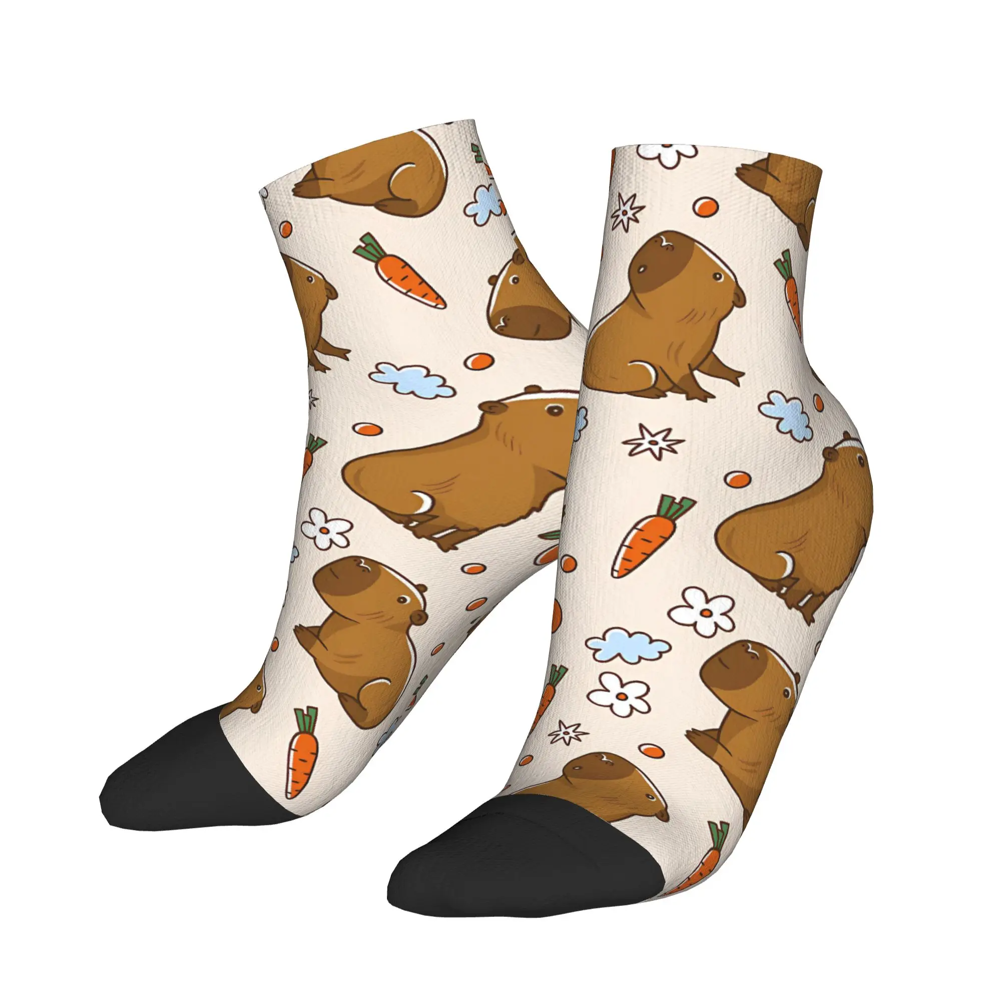 

Carrot Capybara Socks Autumn Ankle Socks Funny Adults Men Quality Soft Socks Design Climbing Anti Slip Socks