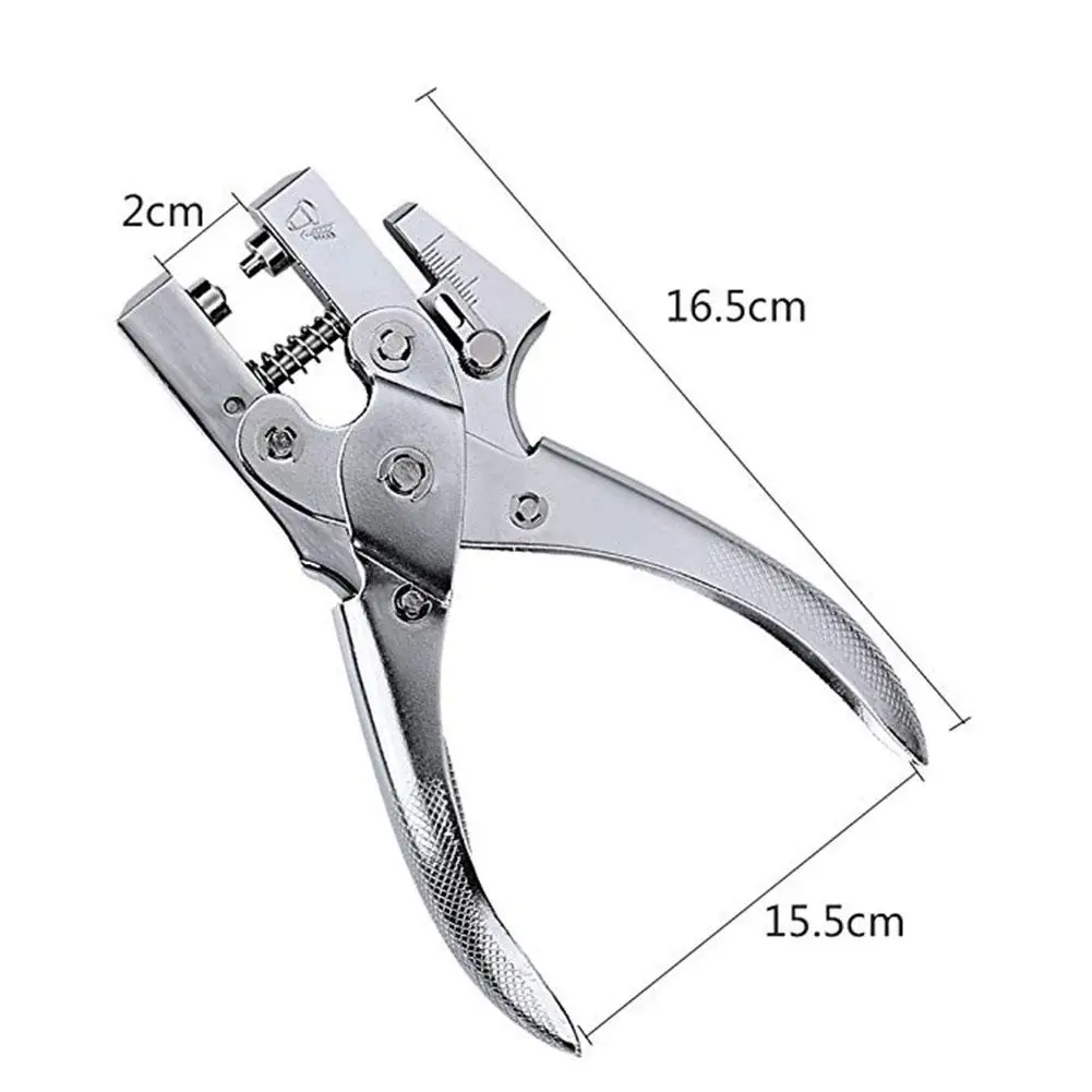 Multi-function Puncher Eyelet Pliers for Leather Paper Hand Pliers Belt Holes Punches Puncher Tool Eyelet