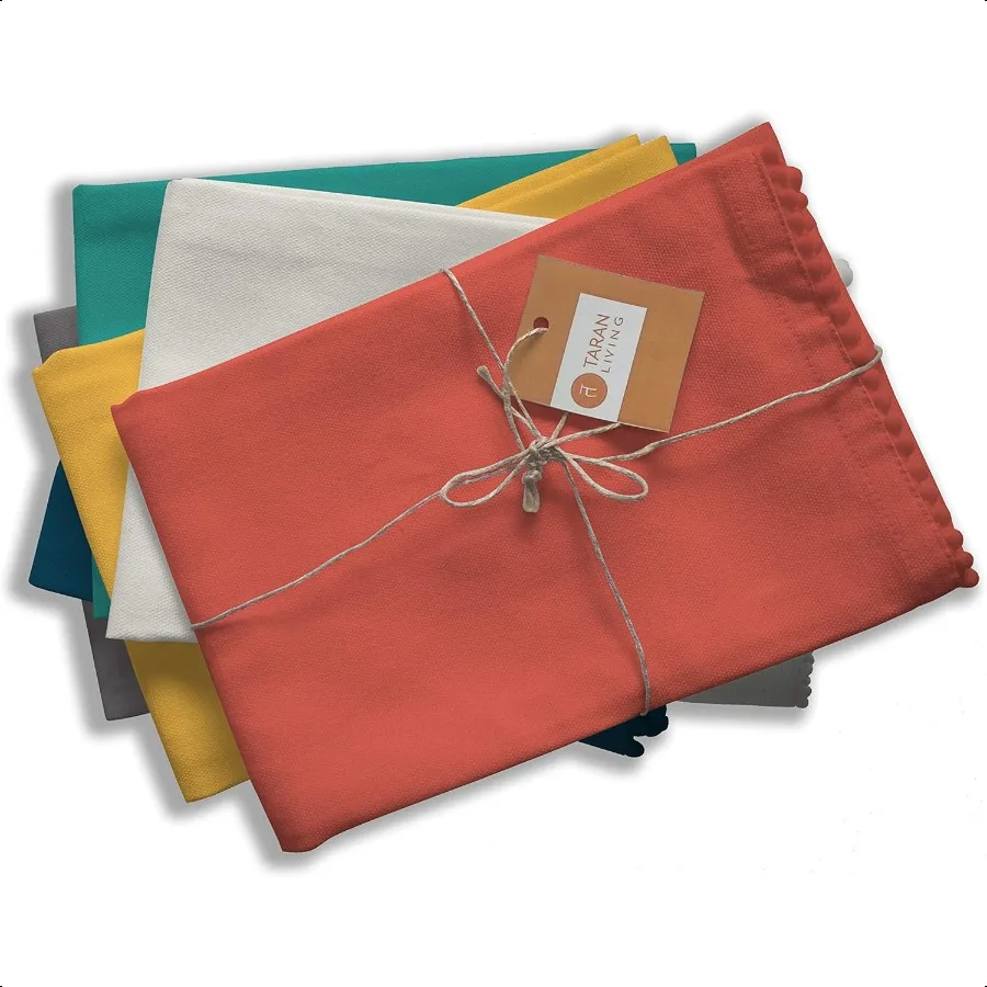 Asciugamani da cucina Asciugamani da cucina Asciugamani da tè per cucina Asciugamani da bar per asciugamani di stoffa Strofinacci solidi 18x28 Confezione da 6 Asso