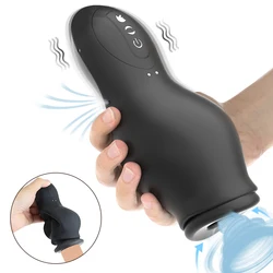 7 speed Real Air Sucking Male Masturbator Deep Throat Vibration Automatic Suction Adult Oral Sex Toys for Men Vacuum Blowjob Cup