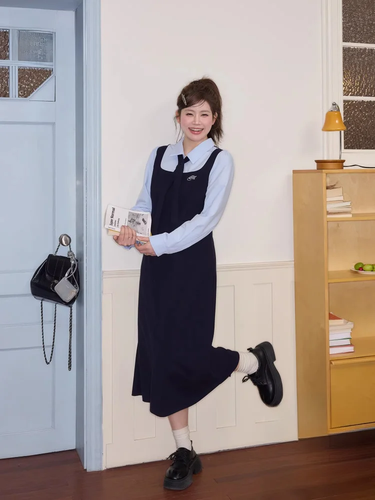 

Женский костюм для похудения большого размера с бретельками для колледжа Sle Fre Pure Age Reducing Dr Commute Korean Sle