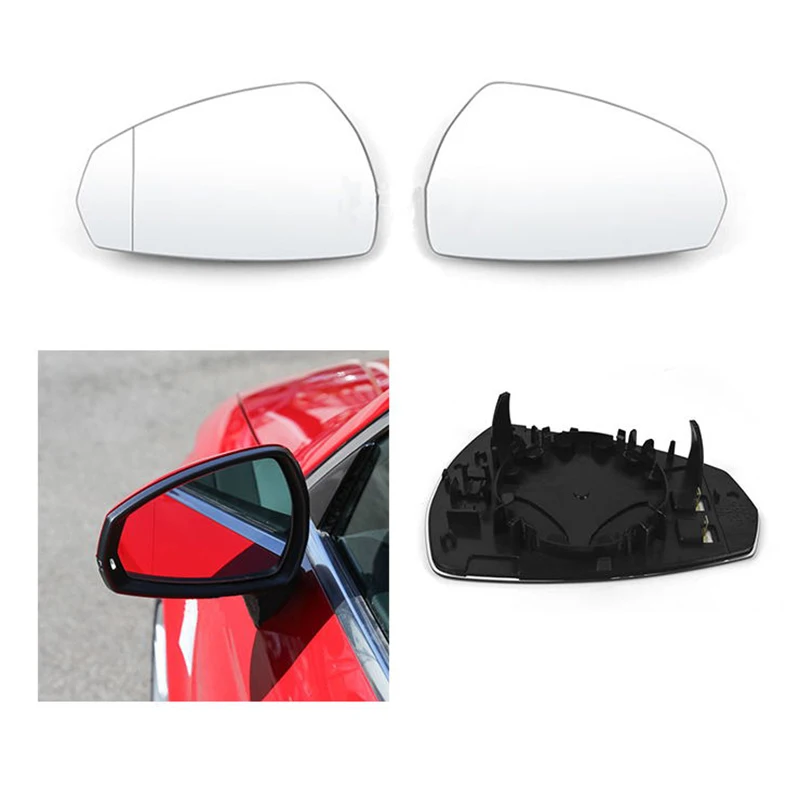

Heated side rearview mirror glass is used for Audi A3 S3 models 2013-2019. Replacement of the left and right rearview mirrors