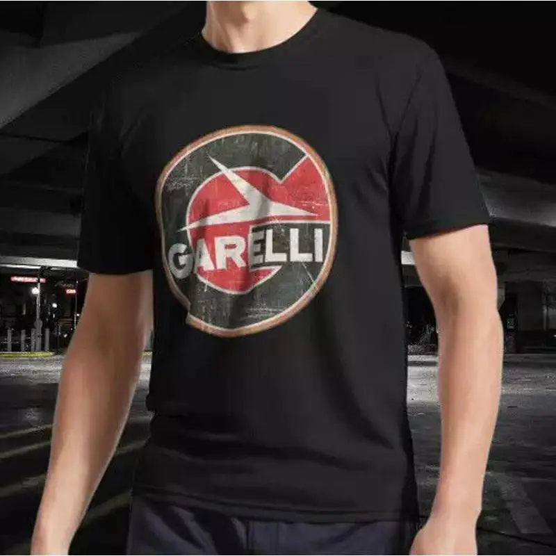 NUEVA CAMISETA GARELLI MOTOCICLISETA RETRO BADGE RACING LOGO CAMISETA DRIVADA TAMAÑO S-5XL