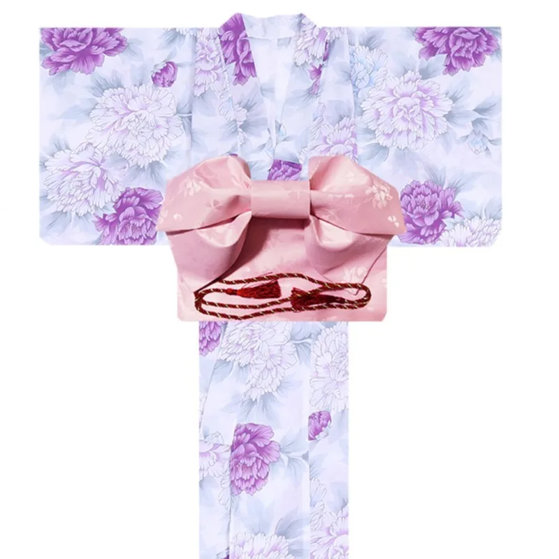 Japanese Kimono Bathrobe Women's Skirt Clothes Suit Performance Wear Travel Photography