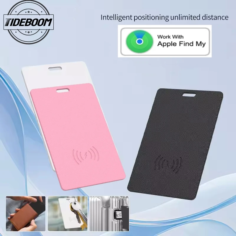 1Pcs Location Tracking Smart Tag Wireless Charging Waterproof Item Card Finder Works for Find My for Effortless Wallet Tracking