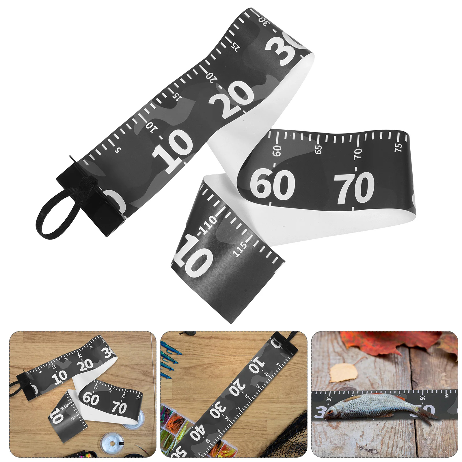 Foldable Fishing Tape Portable Measure Tape Fishing Length Ruler Fish Measurement Tool For Fishing Boats Kayaks Coolers Saltwate