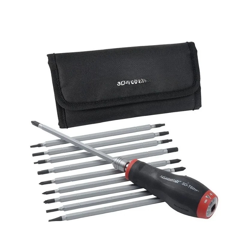 

Adjustable torque screwdriver batch 12 pieces quick-release torque screwdriver set 1-6N.m storage bag set