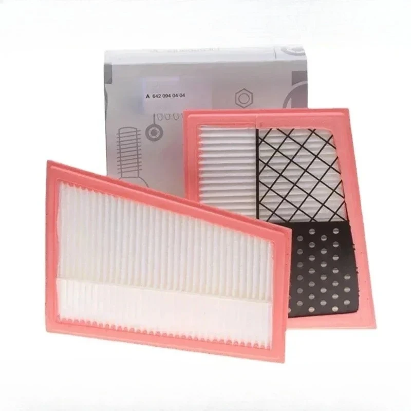 2Pcs Car Engine Air Filter A6420940404 For Mercedes Benz W204 W211 W221 C320 C350 E280 S320 S350 CLS GLK ML R OM642 2005- - Image 6