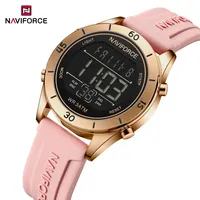 NAVIFORCE NF5054 Original Ladies Digital Silicone Strap 3ATM Waterproof Watches Luxury Women Female Gifts Clock