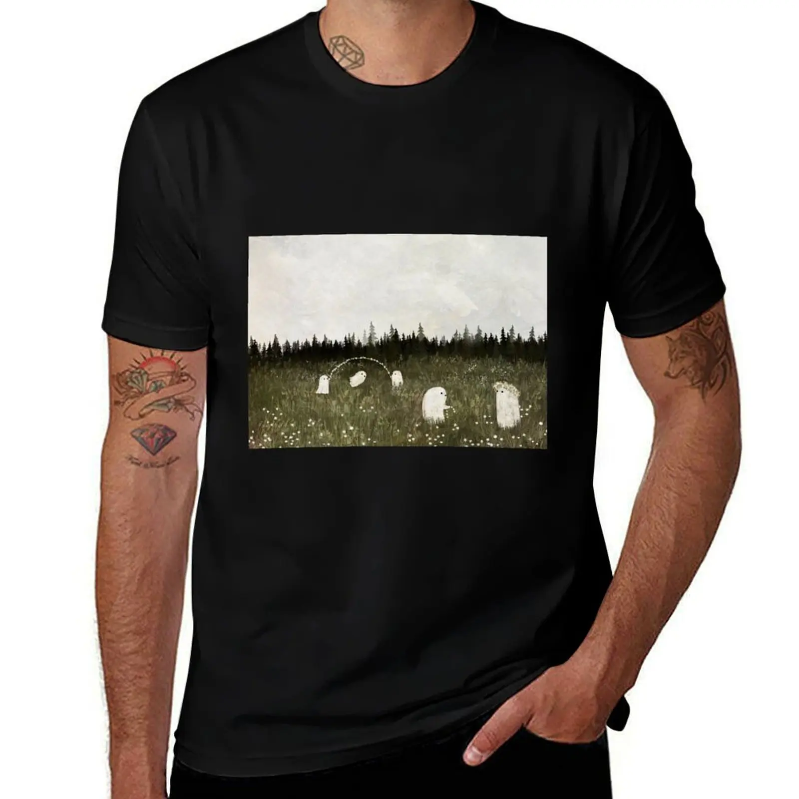 

Daisy Chains T-Shirt baggy shirts vintage clothes oversize t-shirts man summer shirt plain white t shirts men