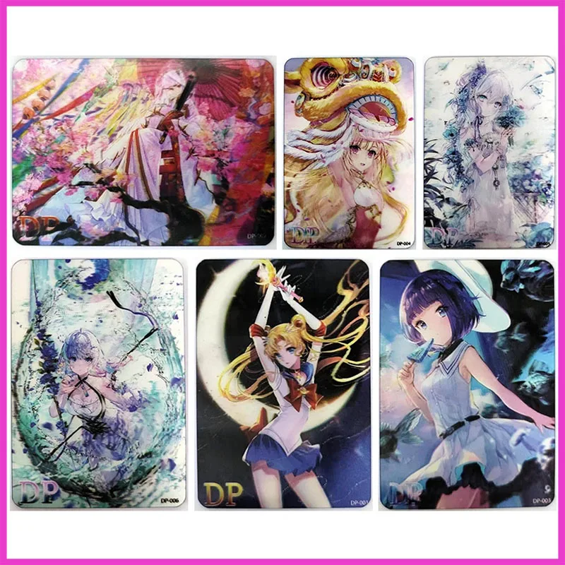 

Anime Goddess Story Rare DP Refractive Flash Cards Hatsune Miku Emilia Toys for boys Collectible Cards Christmas Birthday Gifts