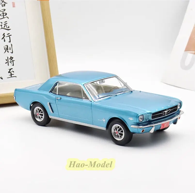 NOREV 1:18 For FORD Mustang 1965 Alloy Diecast Model Car Toys Boys Birthday Gifts Hobby Display Collection Simulation Blue