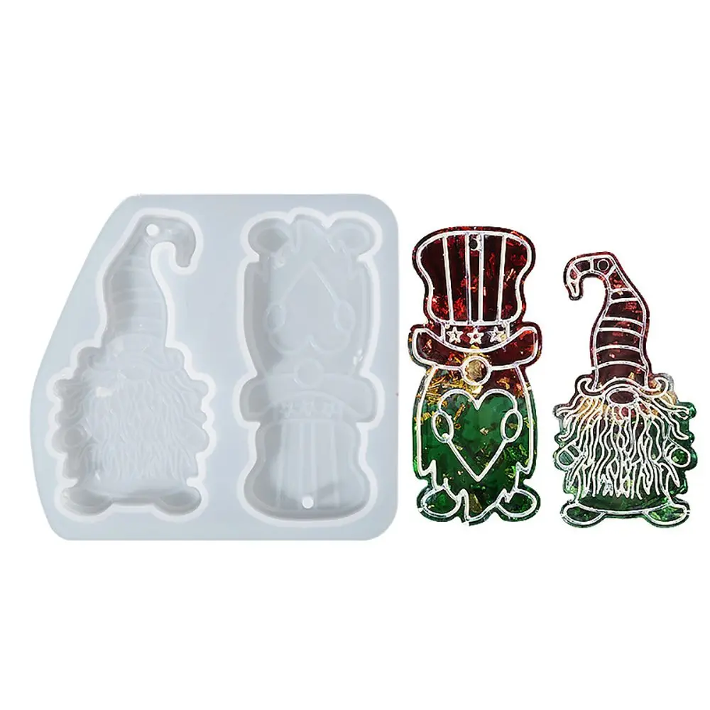 

Epoxy Jewelry Making Christmas Ornament Silicone Mold Resin Mould Santa Claus Molds Xmas Pendant