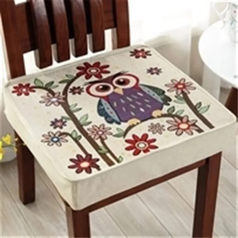 

Thickened Square Sponge Cushion Winter Office Sedentary Computer Chair Pad Fashionable Printed Pattern Home Tatami Seat Mats