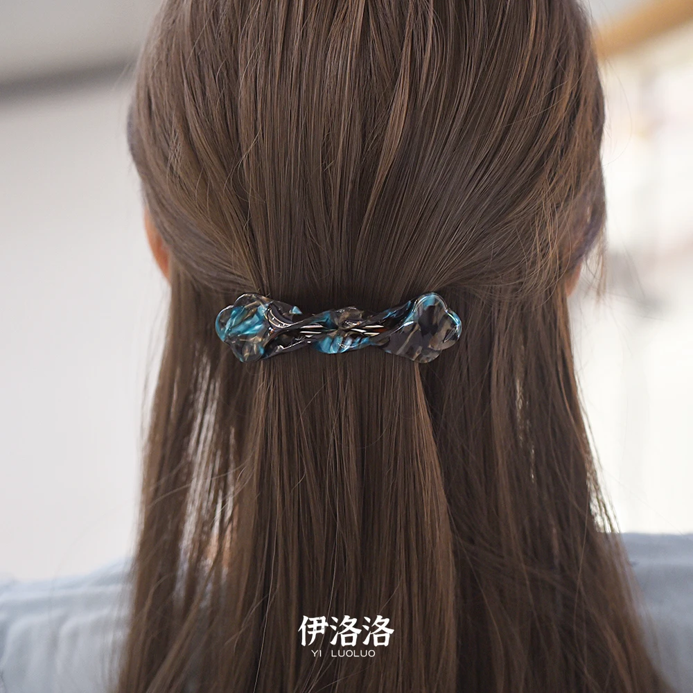 Women Headwear Middle Size Cute Hair Clip Vintage Hair Barrette Acetate Fashion Hair Accessories For Women