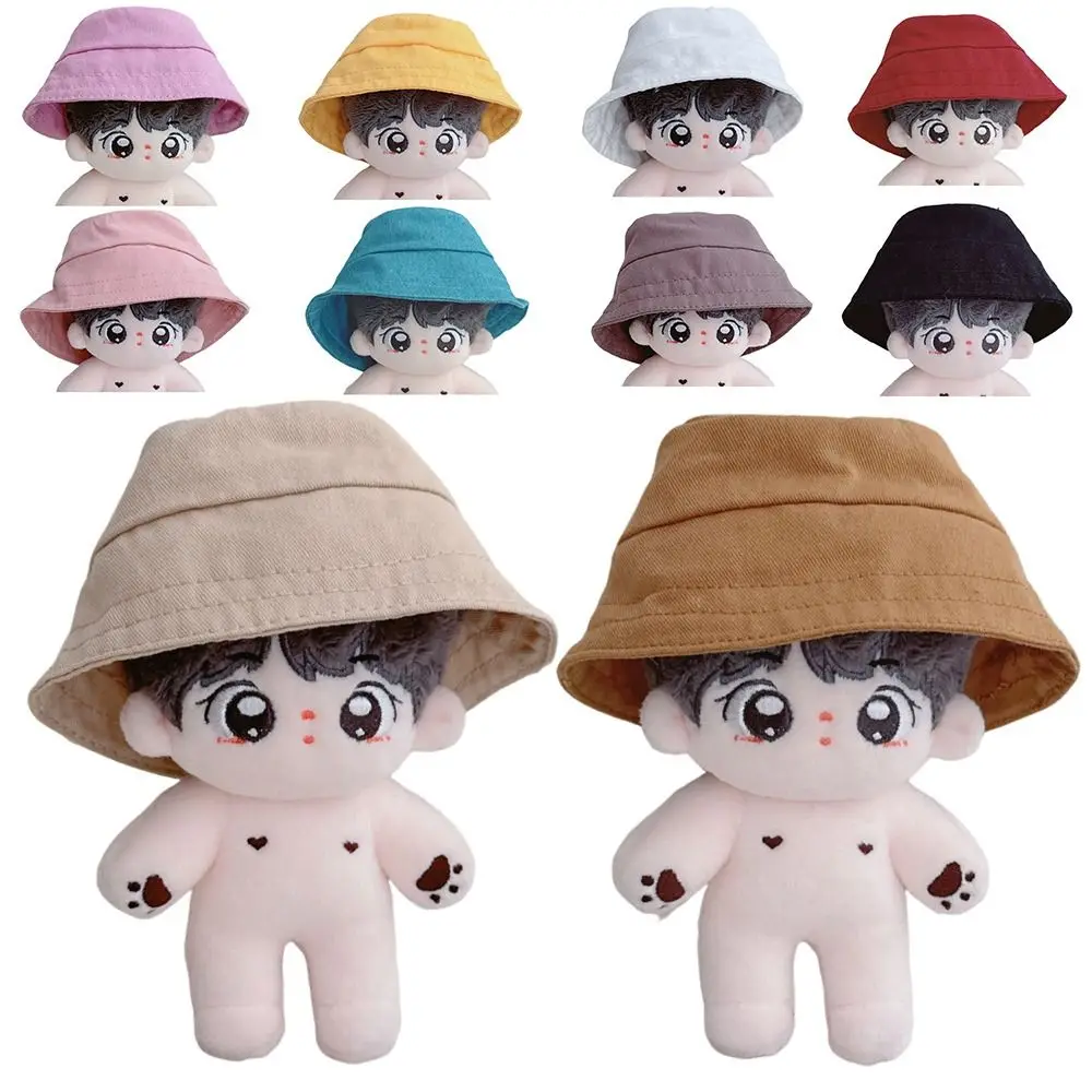 10-15CM Doll Hat Fashion Design Miniature Size Miniature Bucket Hat Cotton Candy Color Decorative Panama Hat Doll Accessories