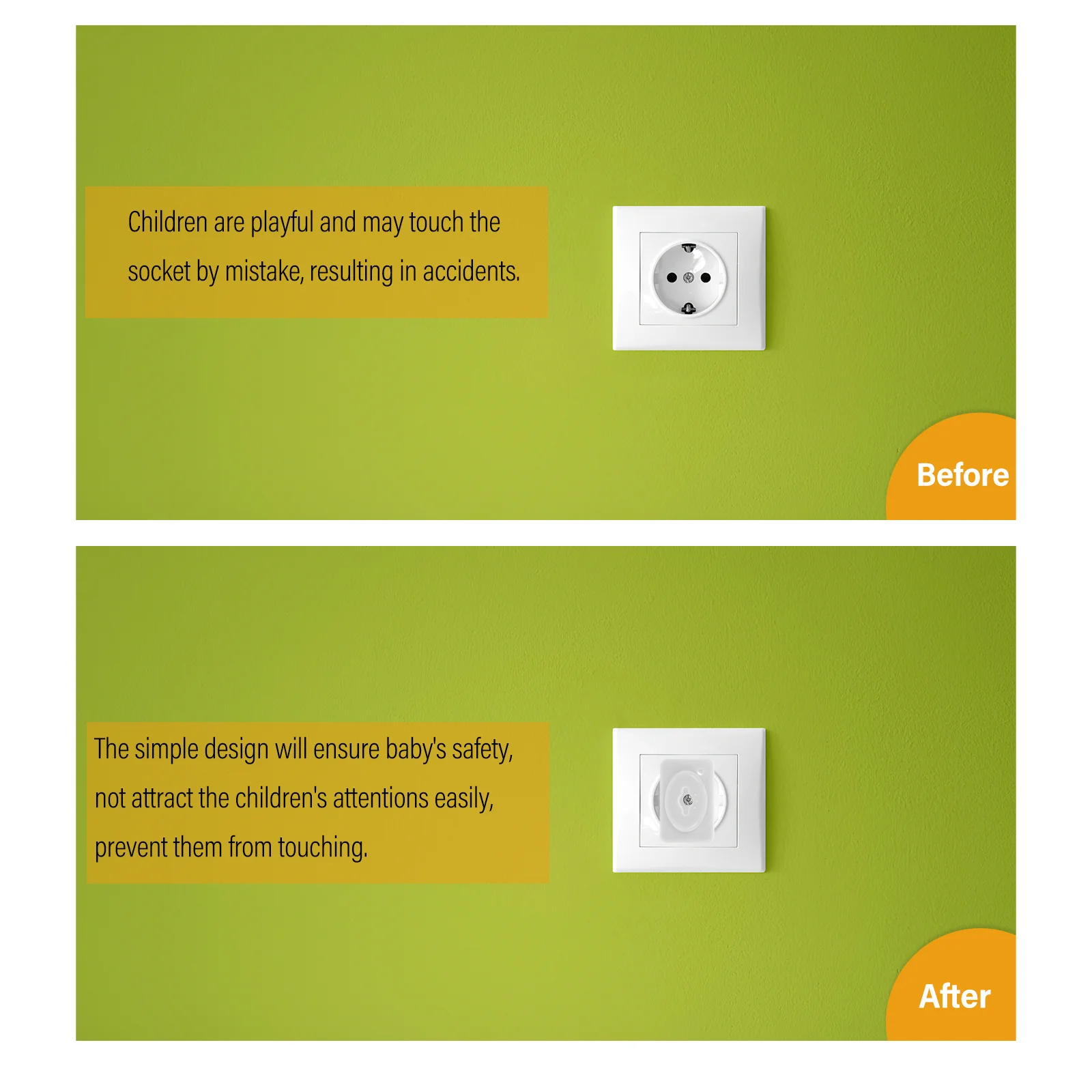 

10Pcs Socket Cover Childproof Electrical Outlet Protector Babyproof Plug Caps Safety Plug Covers Outlet Babyproof ​Cover