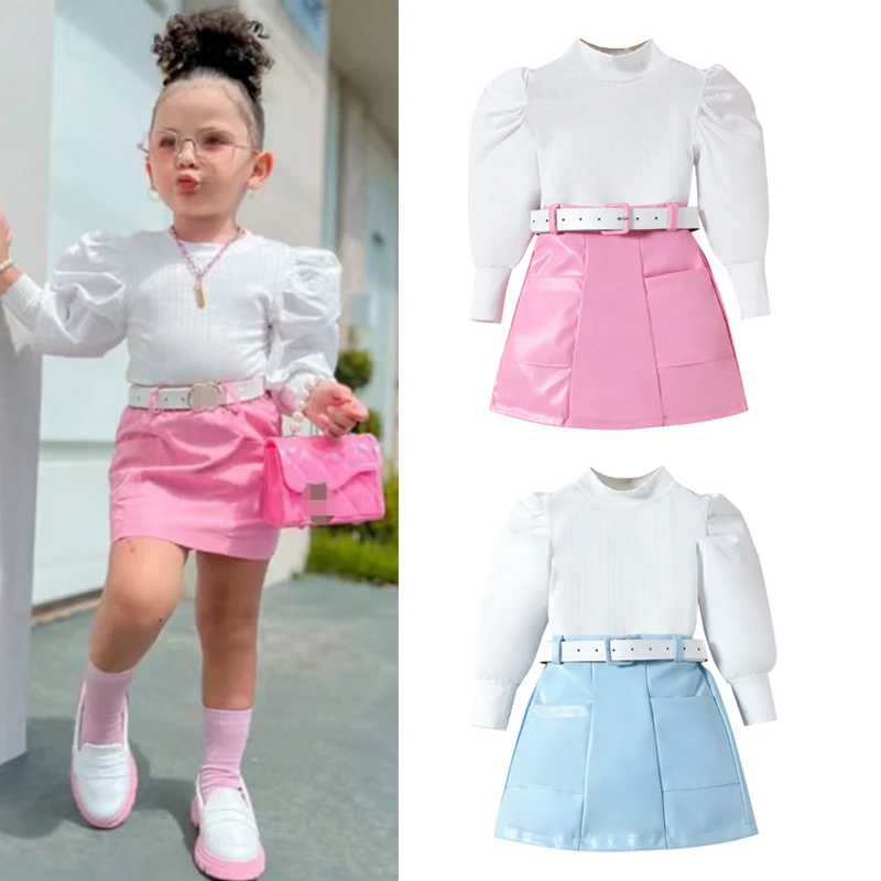 Girls Puff Sleeve Set 1