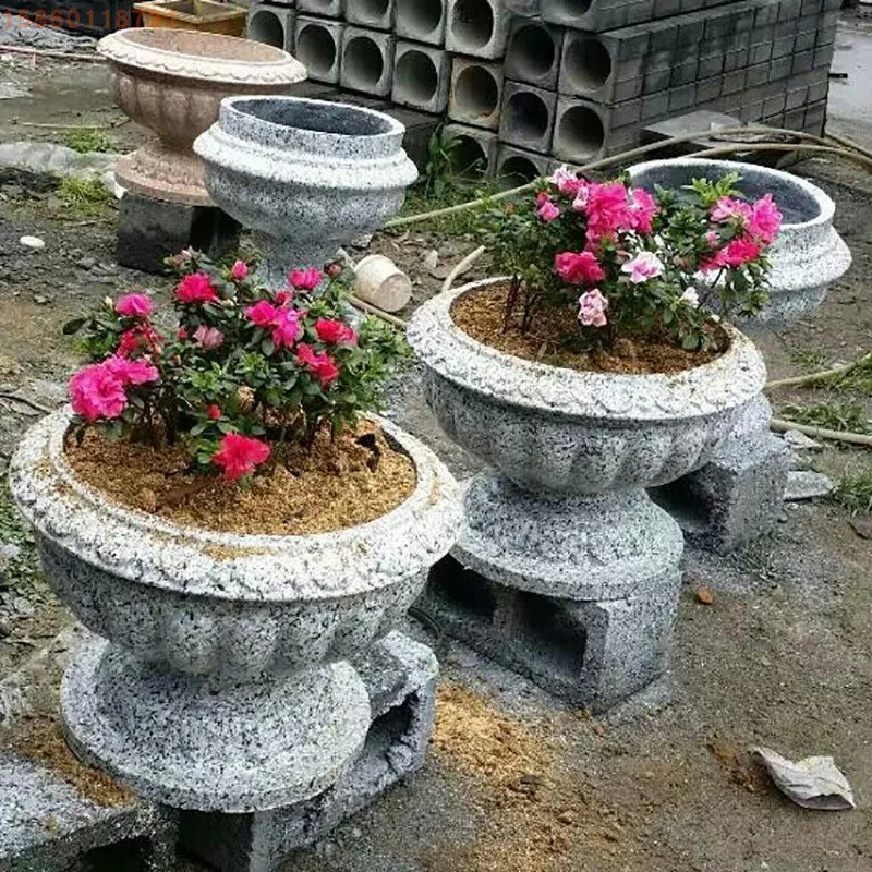 Flower pot mold Concrete cement European component Roman column Bonsai garden flower pot