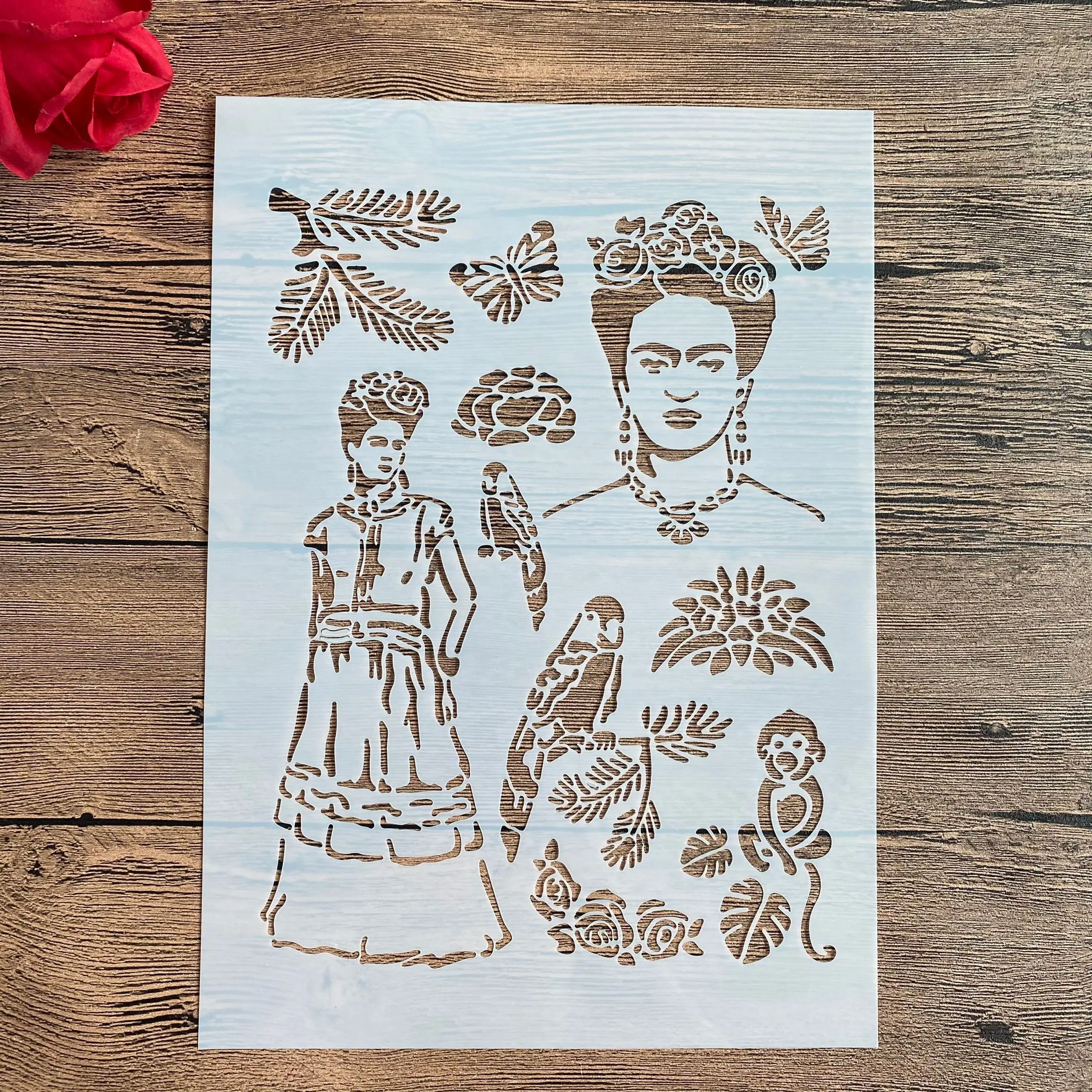 A4 29*21cm DIY mandala szablony malowanie ścian księga gości kolorowanie tłoczenie Album papier dekoracyjny szablon kartek ściana rysunek