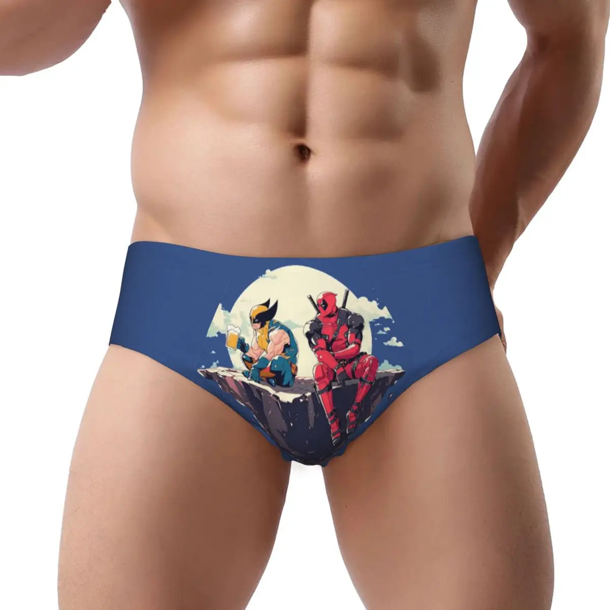 Custom D & W Wolverine Superhero Brief Panties Women's Breathable Stretch Underwear