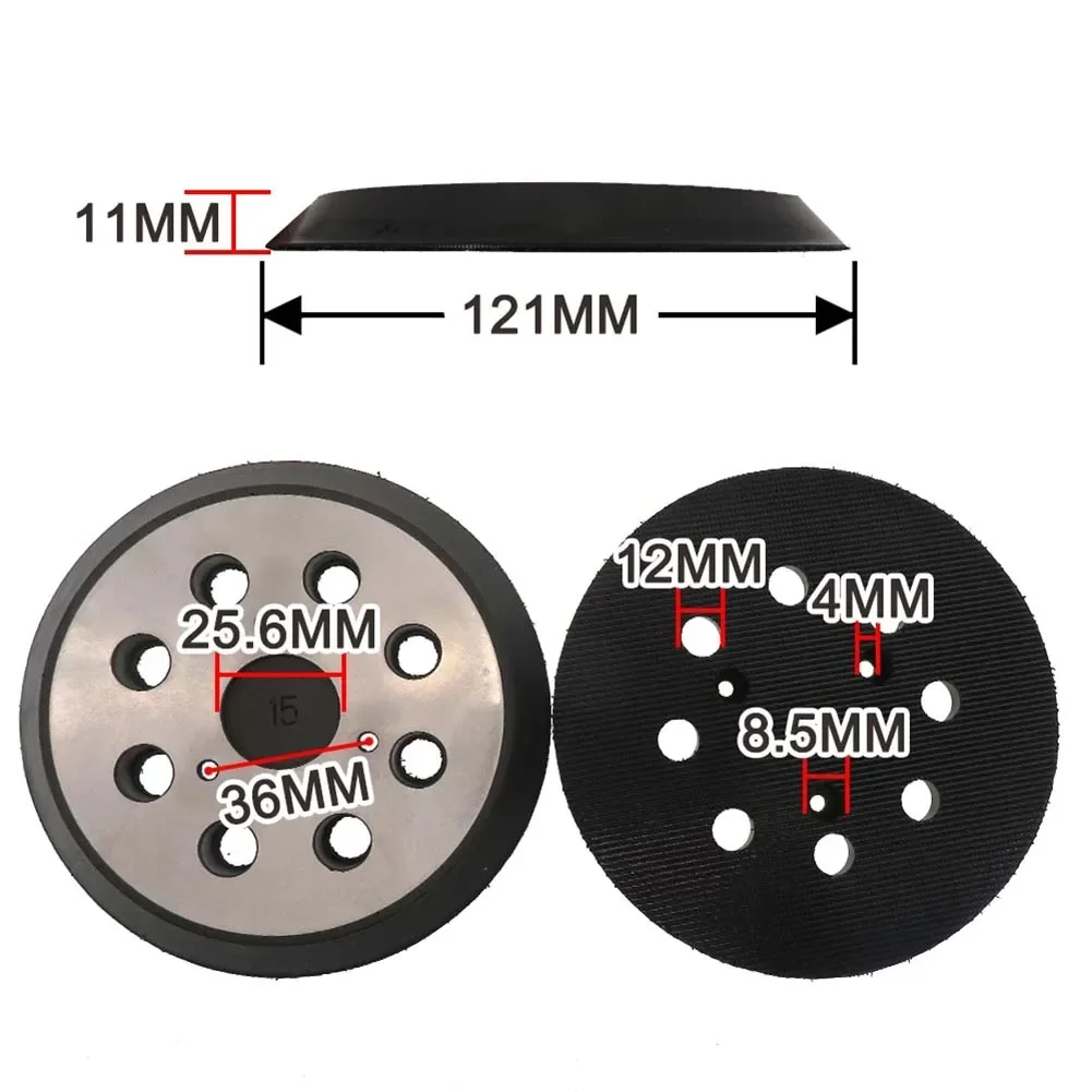 Disco abrasivo orbitale con gancio e anello per levigatrice da 5'' a 8 fori per DW420K DW421K DW422K DW423K DW426K 151281 -08 Utensili elettrici