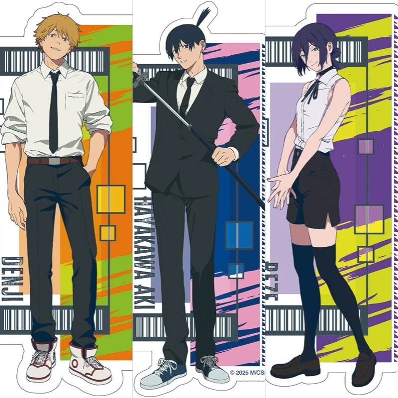 15cm Reze Pochita Makima Power Acrylic Stand,Extremely Hot Anime Chainsaw Man Cosplay Accessories Charm  Collection