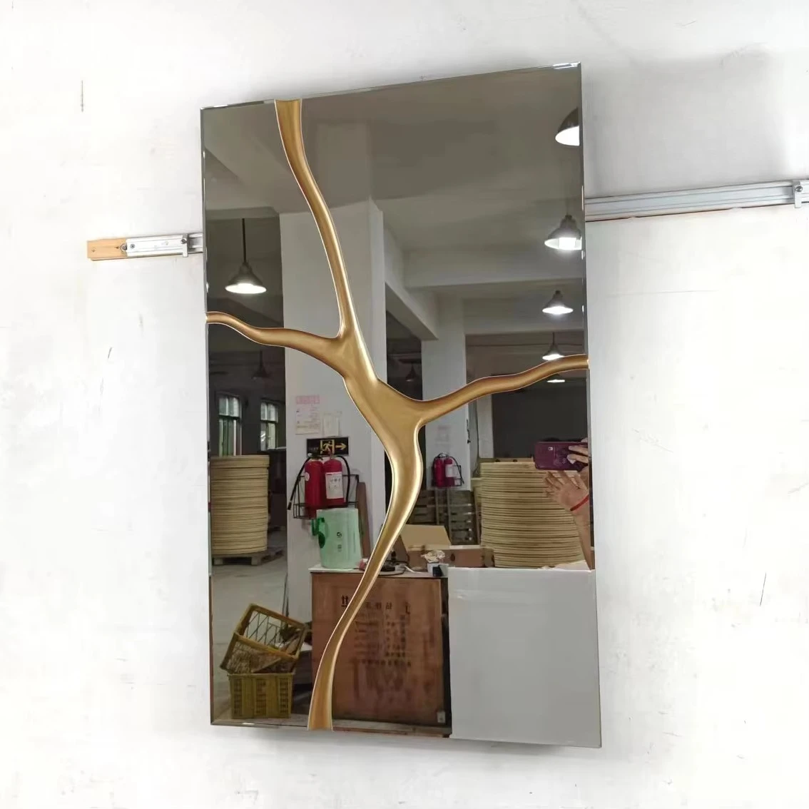 60x100CM Large New 2025 Decorative Simplistic Mirror Wall Bedroom Makeup Home Decor Art Modern Dropshipping House Home Decor DDP