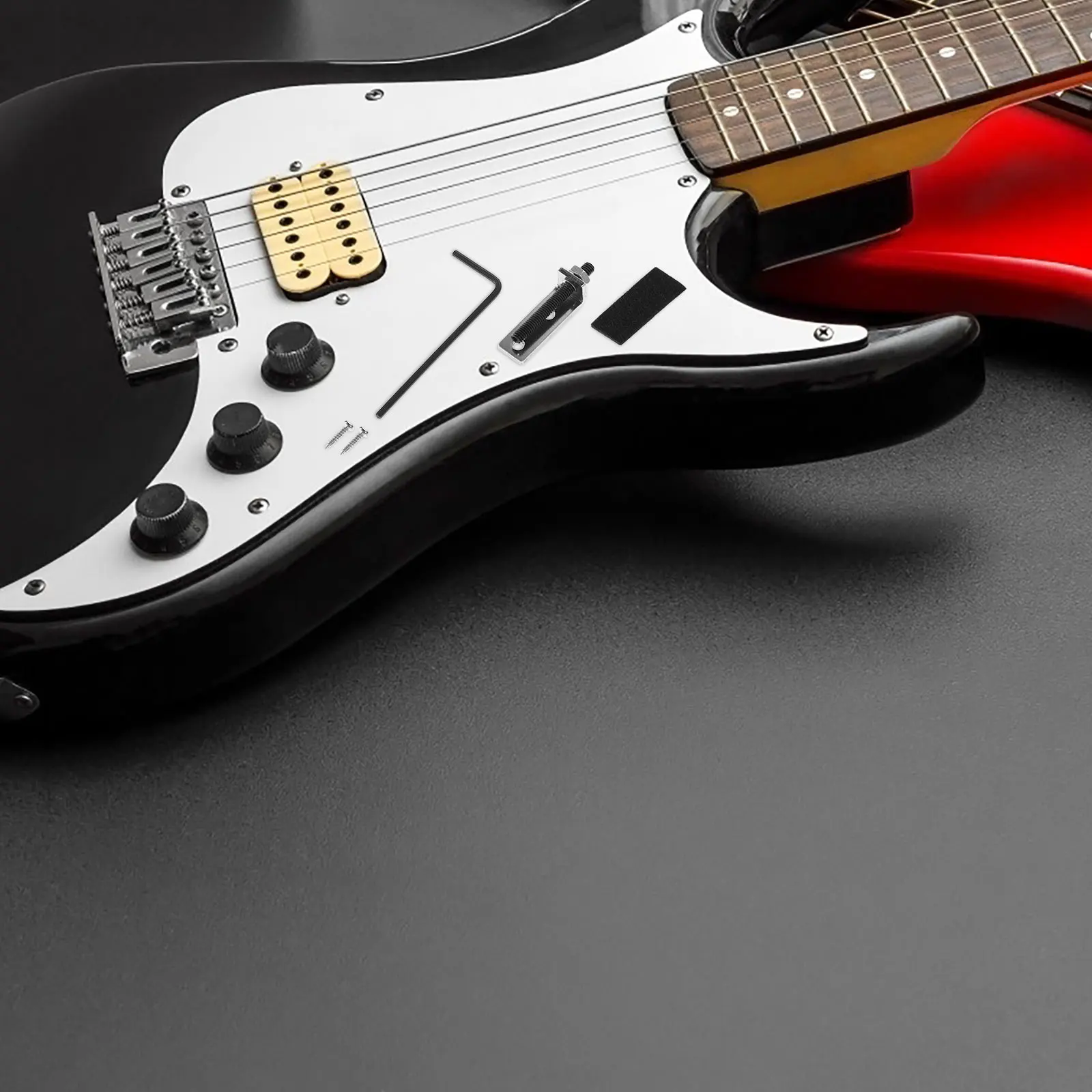 

1 set 1 Set Electric Guitar Bridge Saddle Replacement Metal Durable Parts Enhanced Sound Easy Installation Roller Bridge Tremolo