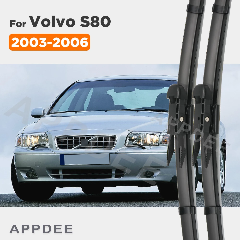 

APPDEE For Volvo S80 2003-2006 2004 2005 Wiper Front Wiper Blades Windshield Windscreen Window Brush 24"+22"