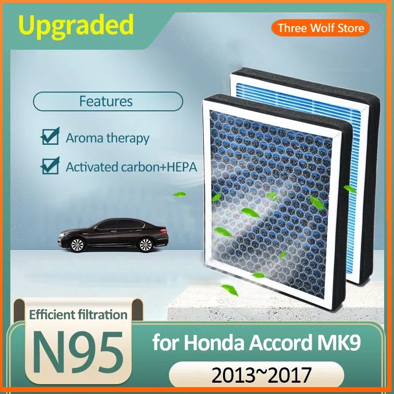 Воздушный фильтр с активированным углем для Honda Accord MK9 9th 9Gen CR1-CR3 CR6-CR7 CT1-CT2 2013 ~ 2017, детали инструментов для фильтра кондиционера