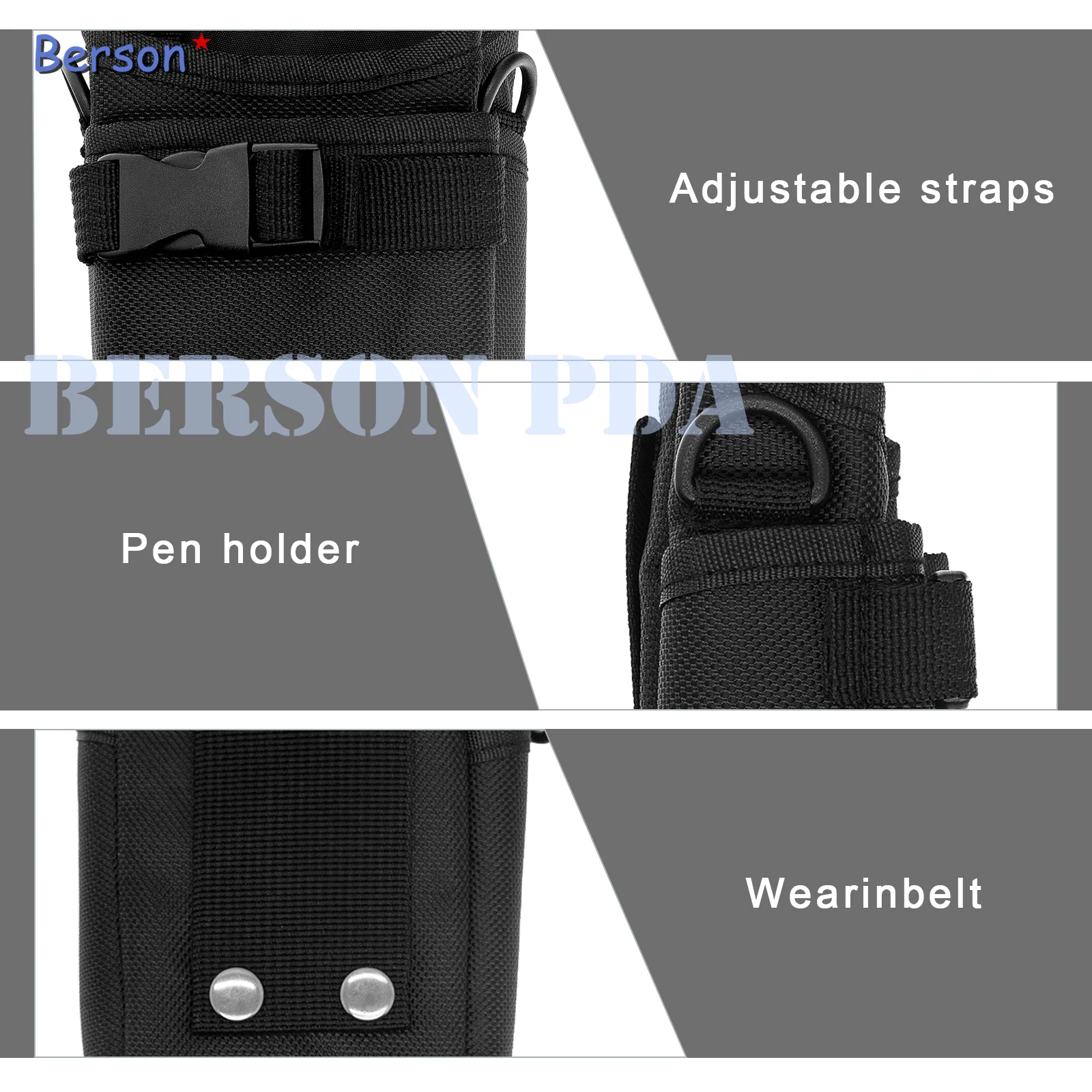 New Nylon Scanner Carry Case Holster for Sybmol Zebra TC70 TC72 TC75 TC75X TC77